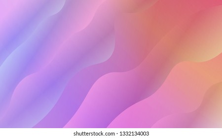 Colorful wave shape. Vector illustration. For landing creative page.