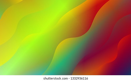 Colorful wave shape. Vector illustration. For landing creative page.