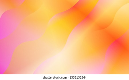 Colorful wave shape. Vector illustration. For landing creative page.
