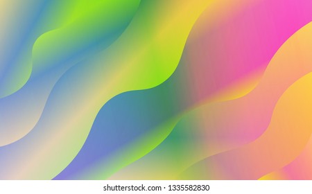 Colorful wave shape. Vector illustration. For landing creative page.