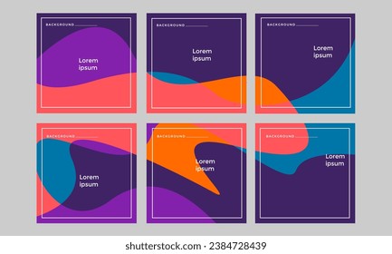 Colorful wave Social Media Banner Sales Promotion concept editable background design vector template