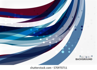 Colorful wave stripes and lines. Vector template background for workflow layout, diagram, number options or web design