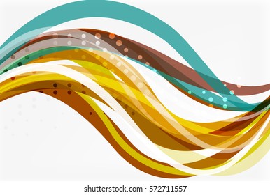 Colorful wave stripes and lines. Vector template background for workflow layout, diagram, number options or web design