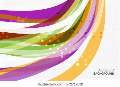 Colorful wave stripes and lines. Vector template background for workflow layout, diagram, number options or web design