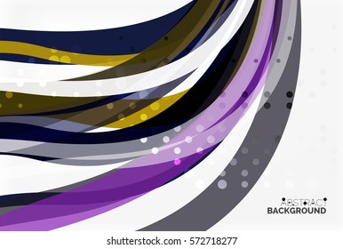 Colorful wave stripes and lines. Vector template background for workflow layout, diagram, number options or web design