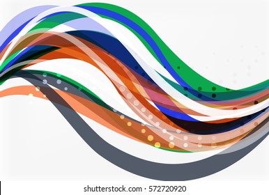 Colorful wave stripes and lines. Vector template background for workflow layout, diagram, number options or web design