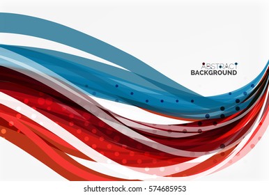 Colorful wave stripes and lines. Vector template background for workflow layout, diagram, number options or web design