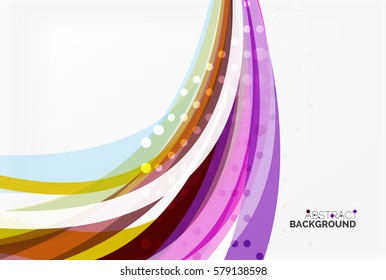 Linhas e listras coloridas. Plano de fundo de modelo de vetor para layout de fluxo de trabalho, diagrama, opções de número ou design da Web