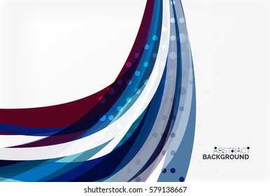 Colorful wave stripes and lines. Vector template background for workflow layout, diagram, number options or web design