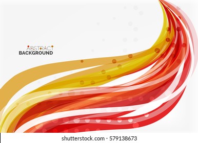 Colorful wave stripes and lines. Vector template background for workflow layout, diagram, number options or web design