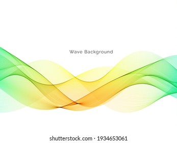 colorful wave style smooth modern background vector