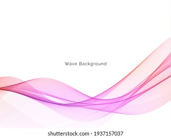 colorful wave style smooth modern background vector