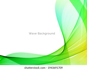 colorful wave style smooth modern background vector