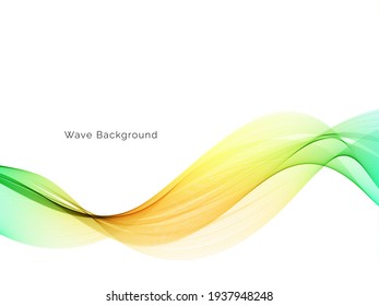 colorful wave stylish smooth background design vetor
