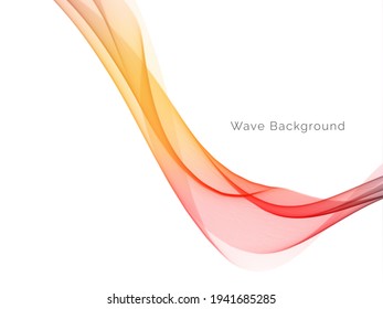 colorful wave stylish smooth background design vetor