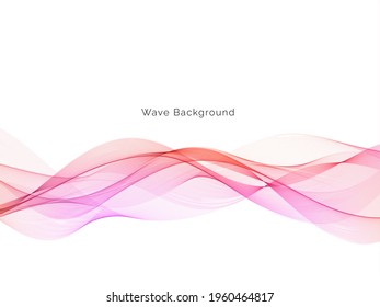 colorful wave stylish smooth background design vetor