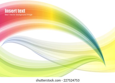 Colorful wave vector design - Creative illustration eps10