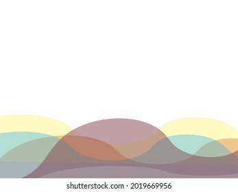 colorful wave with white background for frame of gift card