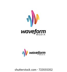 Colorful waveform