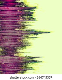Colorful waveform, vintage abstract background and symbol for music, sound engineering, and dance