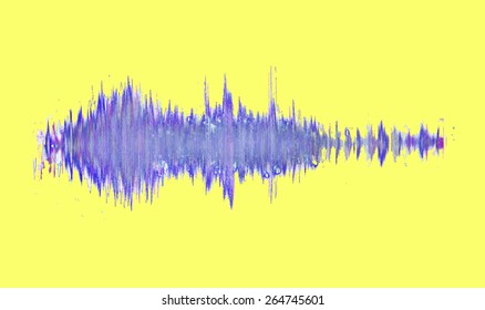 Colorful waveform, vintage abstract background and symbol for music, sound engineering, and dance