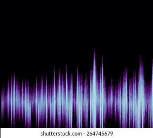 Colorful waveform, vintage abstract background and symbol for music, sound engineering, and dance