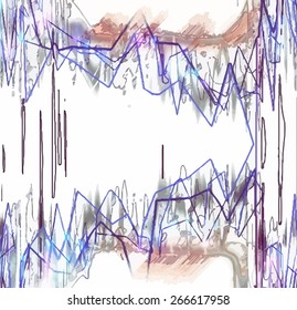 Colorful waveform, vintage abstract background and symbol for music, sound engineering, and dance