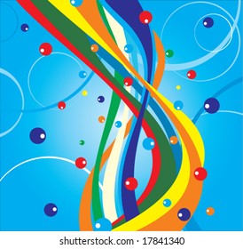 Colorful waves.