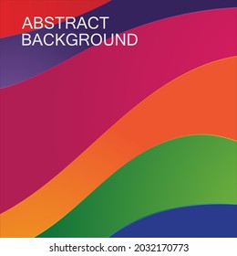 colorful waves abstract background.Vector design 