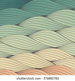 Colorful Waves Backdrop Texture - Vector Illustration