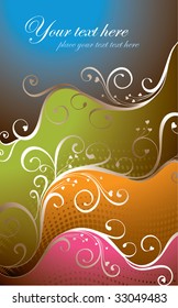 colorful waves background