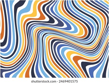Colorful waves background. Psychedelic wavy lines.marble texture, Multicolored wallpaper graphic design.liquid marble Pattern for creating artworks and prints.eps 10.