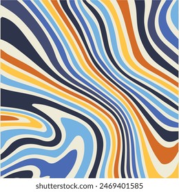 Colorful waves background. Psychedelic wavy lines.marble texture, Multicolored wallpaper graphic design.liquid marble Pattern for creating artworks and prints.eps 10.
