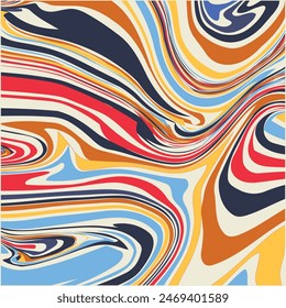 Colorido fondo de las ondas. Líneas onduladas psicodélicas.textura de mármol, Diseño gráfico de Fondo de pantalla multicolor.mármol líquido Patrón para crear obras de arte e impresiones.eps 10.