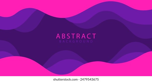 Colorful waves banner background. Vector abstract graphic design banner pattern background template.