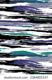 Colorful waves camouflage pattern for textile print