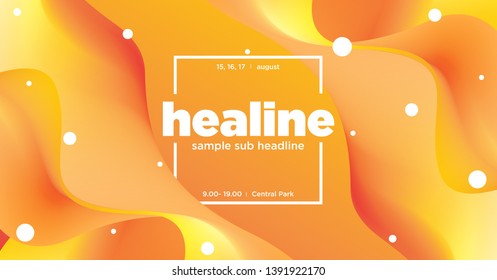 Colorful Waves Gradient Background. Template for Web Banner, Pop-Up, Poster, Banner, Flyer....