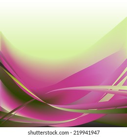 Colorful waves isolated abstract background light