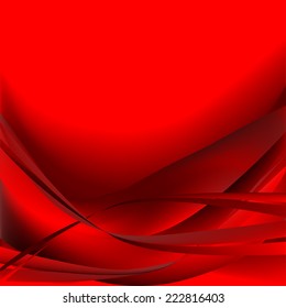 Colorful waves isolated abstract background red 
