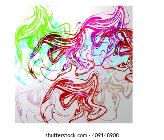 colorful waves and lines abstraction background design