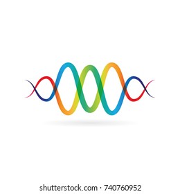 Colorful Waves Logo Symbol