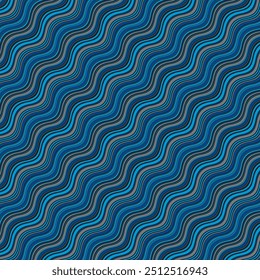 colorful waves seamless quality pattern. Abstract background. Illustration.