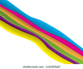 Colorful wavy abstract background