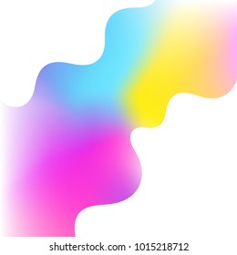 Colorful wavy background. Fluid color. Abstract watercolor vector 