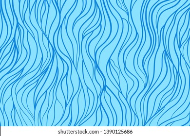 Colorful wavy background. Hand drawn waves. Stripe texture with many lines. Waved pattern. Colored illustration for banners, flyers or posters