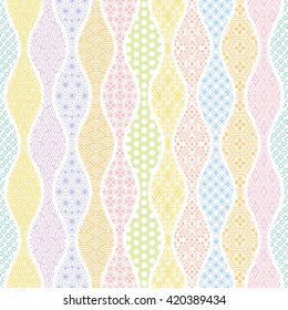 colorful wavy background with Japanese traditional design.
