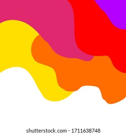 Colorful wavy background overlapping layer background.