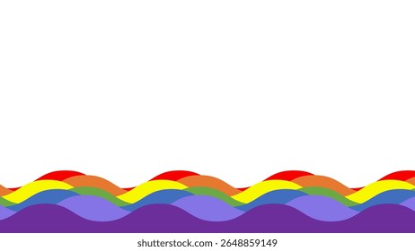 Un fondo ondulado colorido con el patrón abstracto rojo, amarillo, azul y verde de la onda, este contenido fue creado usando las herramientas y el software del dibujo del Vector, no generado por la IA