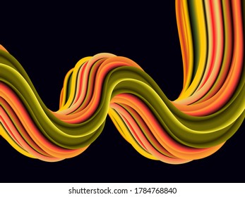 
Colorful wavy flow liquid paint.Abstract background waves liquid paint.