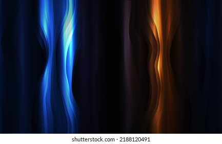 Colorful wavy flow shape abstract background. Vector illustration